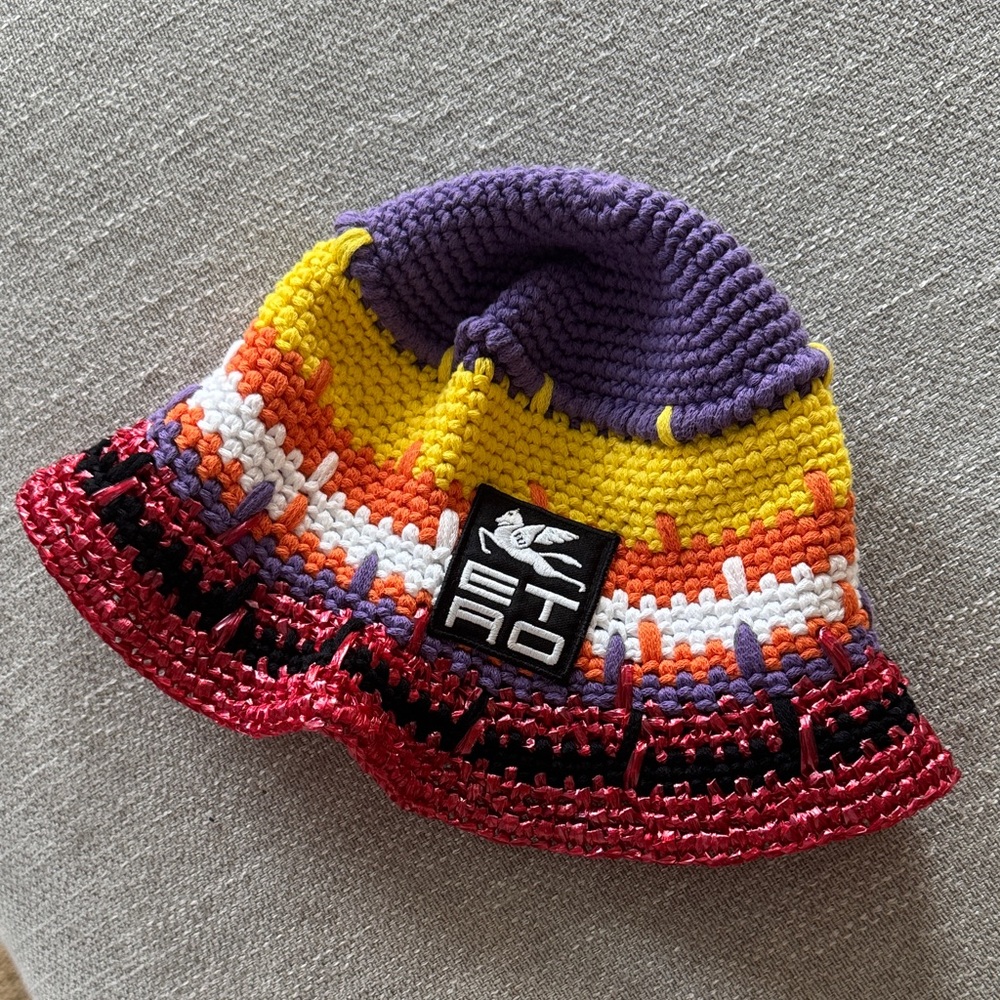 ETRO Kids Multicolor Crochet Hat